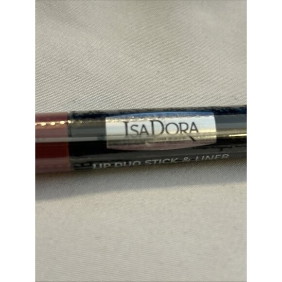 Isadora Perfect Lip Duo Stick & Liner Lipliner #55 Rosewood color Super Rare New - Picture 2 of 9